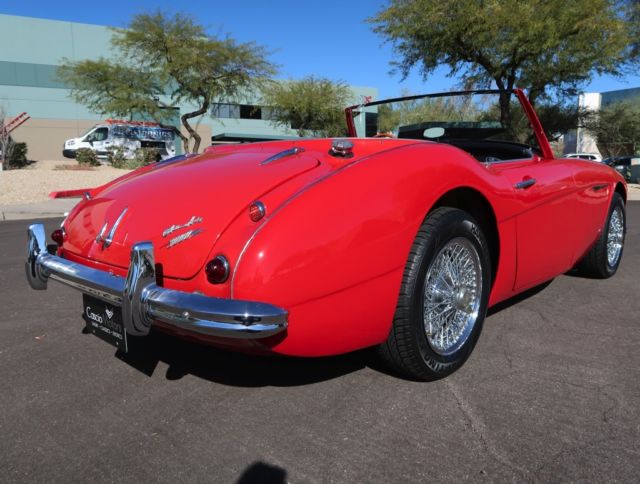 chrome wire knock off wheels 2-tops clean az car 1963 1961 1960 1964 healey