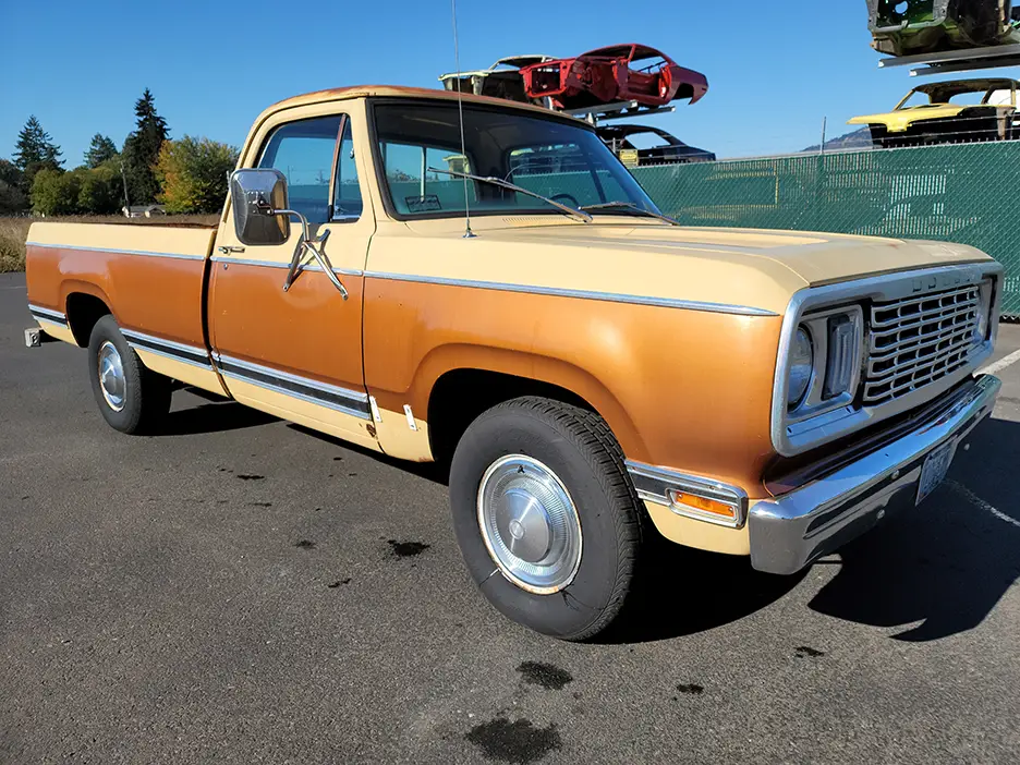1978 dodge d100 pickup original paint manual transmission graveyard carz