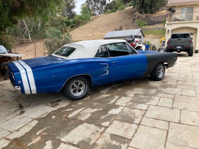 1968 dodge coronet convertible blue rwd manual 500