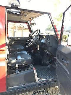 1990 land rover defender 90, red with white top 2.5 l diesel 5 speed, rh drive