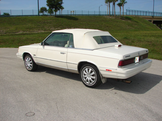 1986 chrysler lebaron convertible 2.2 turbo k car