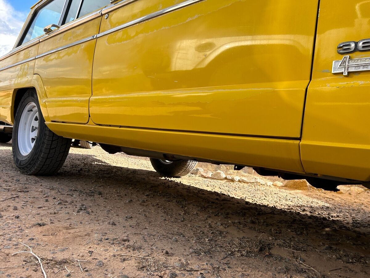 1972 jeep wagoneer wagon yellow 4wd automatic