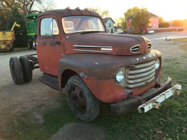 1950 ford f5 truck, flathead v8 roadkill stubby bob good shape rat rod title