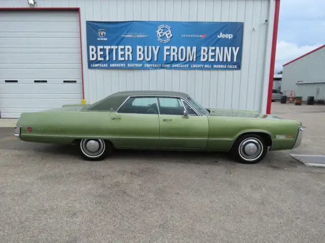 1972 chrysler imperial lebaron green