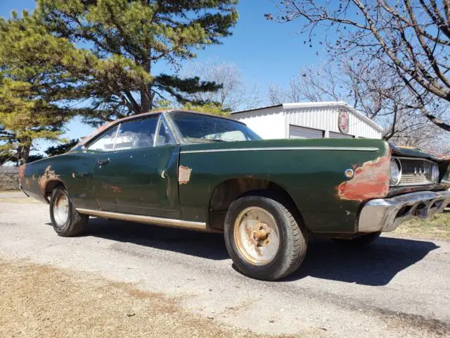 1968 dodge coronet coupe green rwd manual