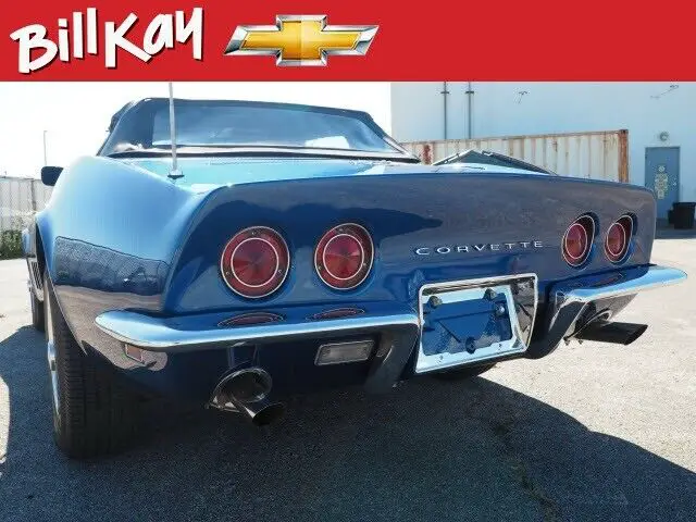 1968 chevrolet corvette convertible 100036 miles international blue convertible