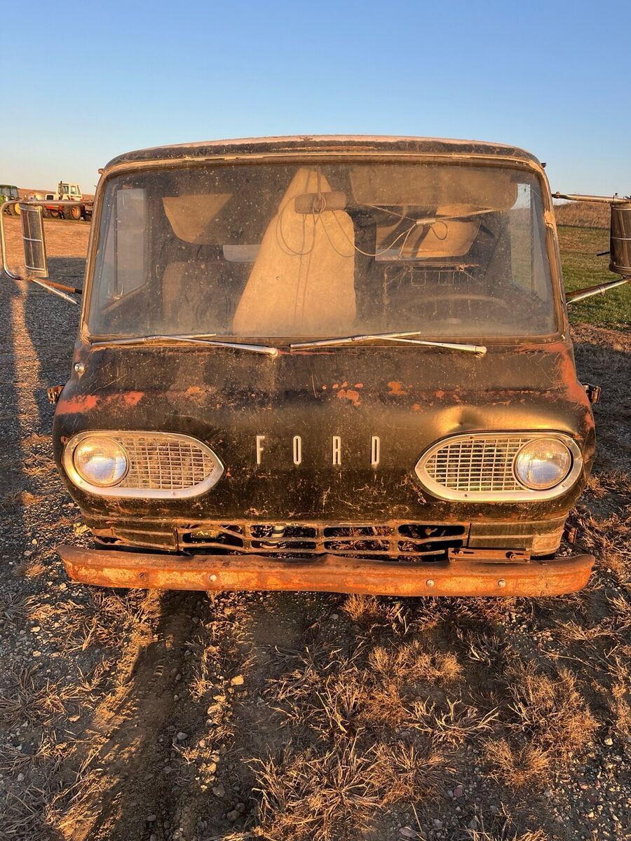 1961 ford econoline black rwd manual
