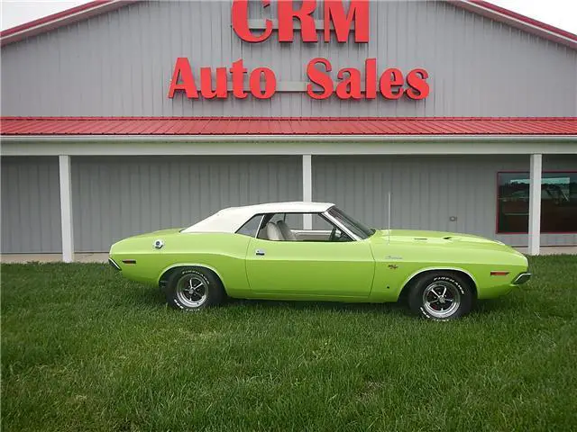 1970 dodge challenger r/t convertible 29964 miles green 383 automatic