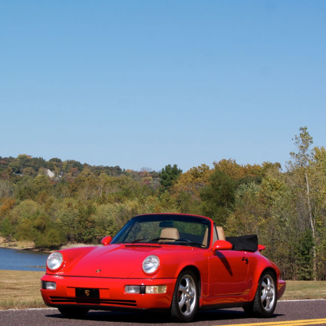 1990 porsche 911 carrera 4 c4 cabriolet, 6 speed manual, 2 owners, low miles!