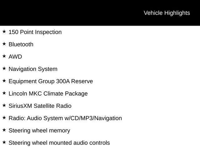 2017 lincoln mkc reserve