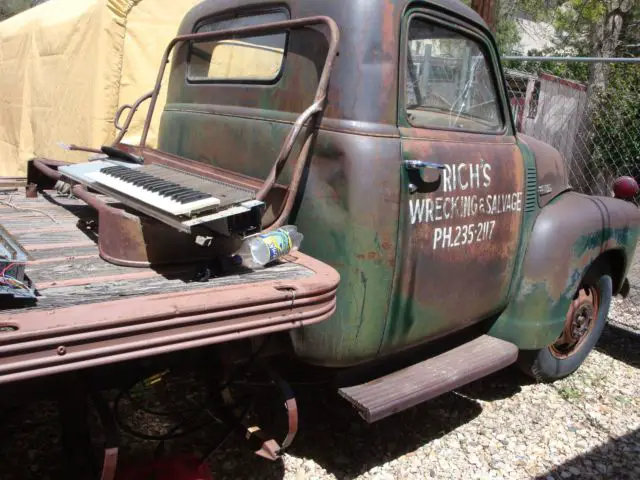 1948 chevrolet thriftmaster truck 3/4 ton 8 lug flat bed runs dually