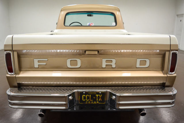 1966 ford f-100 31249 miles champagne pickup truck 390 v8 3 speed manual