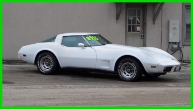 1978 anniversary car- corvette stingray 350 automatic white