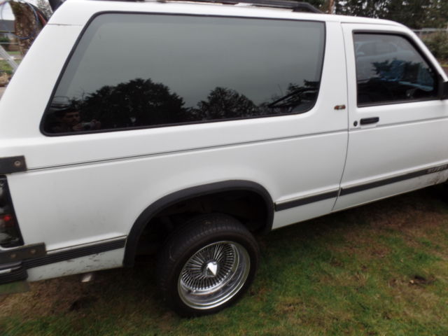 1991 chevy s10 blazer 2door 4x4 4.3l v6 (rustfree)