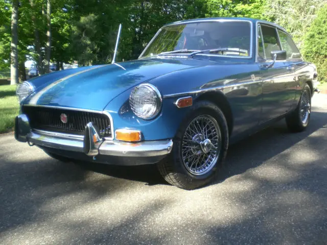 1972 mgb gt coupe 68k miles rust free show blue paint drives grea