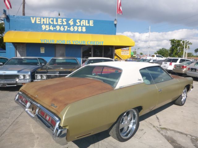 1972' chevrolet impala custom coupe solid body floors trunk clean title 400ci