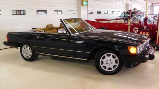 1987 mercedes-benz 560-class 560 sl 85055 miles midnight blue convertible v8 5.6