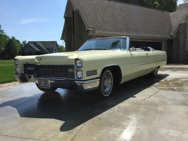1966 cadillac deville base convertible actual 59,000 miles. correct one!!