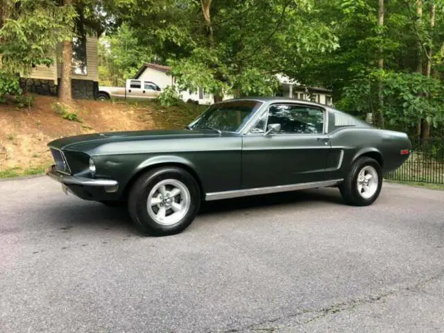 1968 ford mustang fastback bullitt highland green like original bullitt