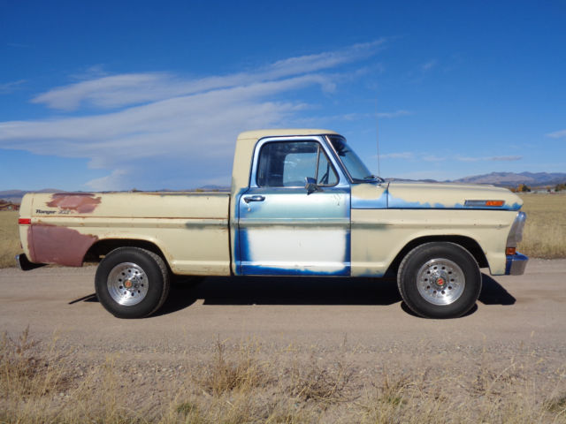 1972 ford ranger xlt f100 f-100 shortbox swb dry california desert barn find nr