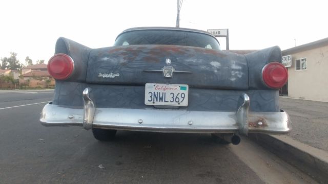 1956 ford mainline 6 series 4 door sedan project car v8 restore? la bomba runs!