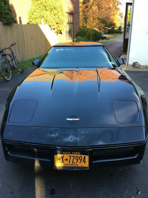 1984 chevrolet corvette, black