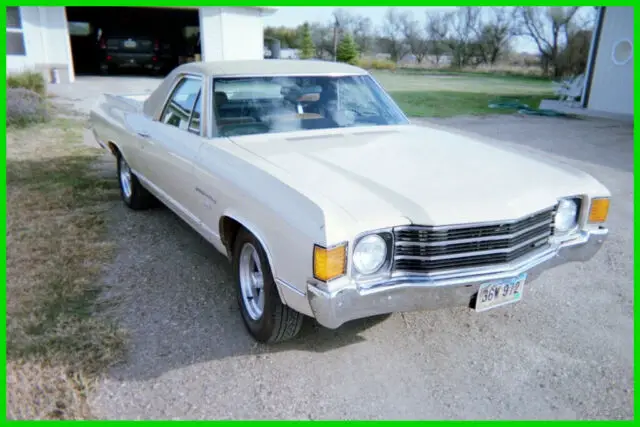 1972 chevrolet el camino 350ci v8, automatic, vinyl interior, runs great