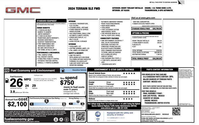 2024 gmc terrain sle
