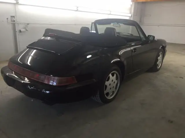 1991 porsche 911 cabriolet,triple black, runs excellent, interior in great shape