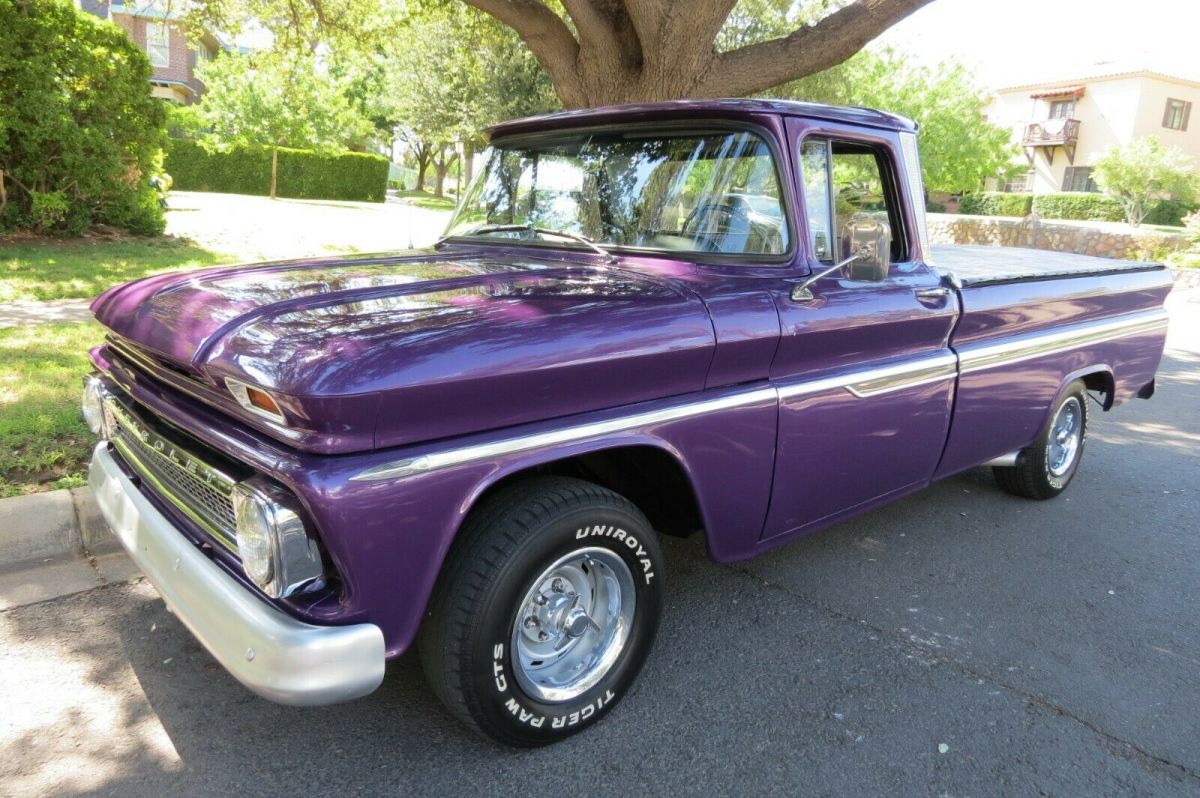 1962 chevrolet c-10 rare big window custom cab !!! vortec engine automatic