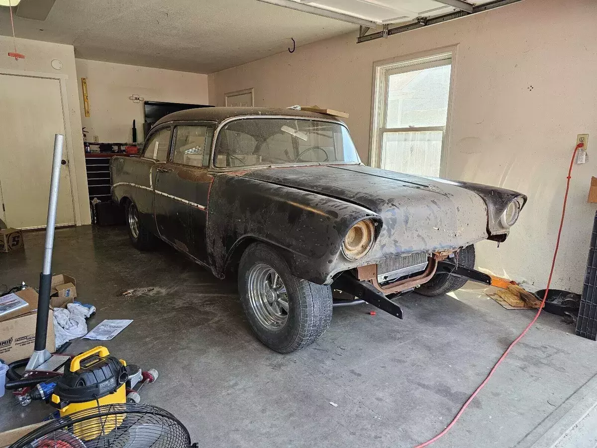 1956 chevrolet bel air coupe black 210