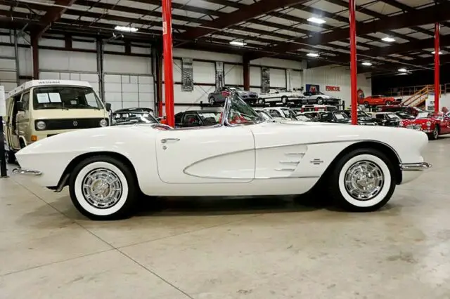 1961 chevrolet corvette convertible 1505 miles white convertible 283ci v8 4-spee