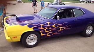 1970 plymouth duster hot rod street legal drag race car