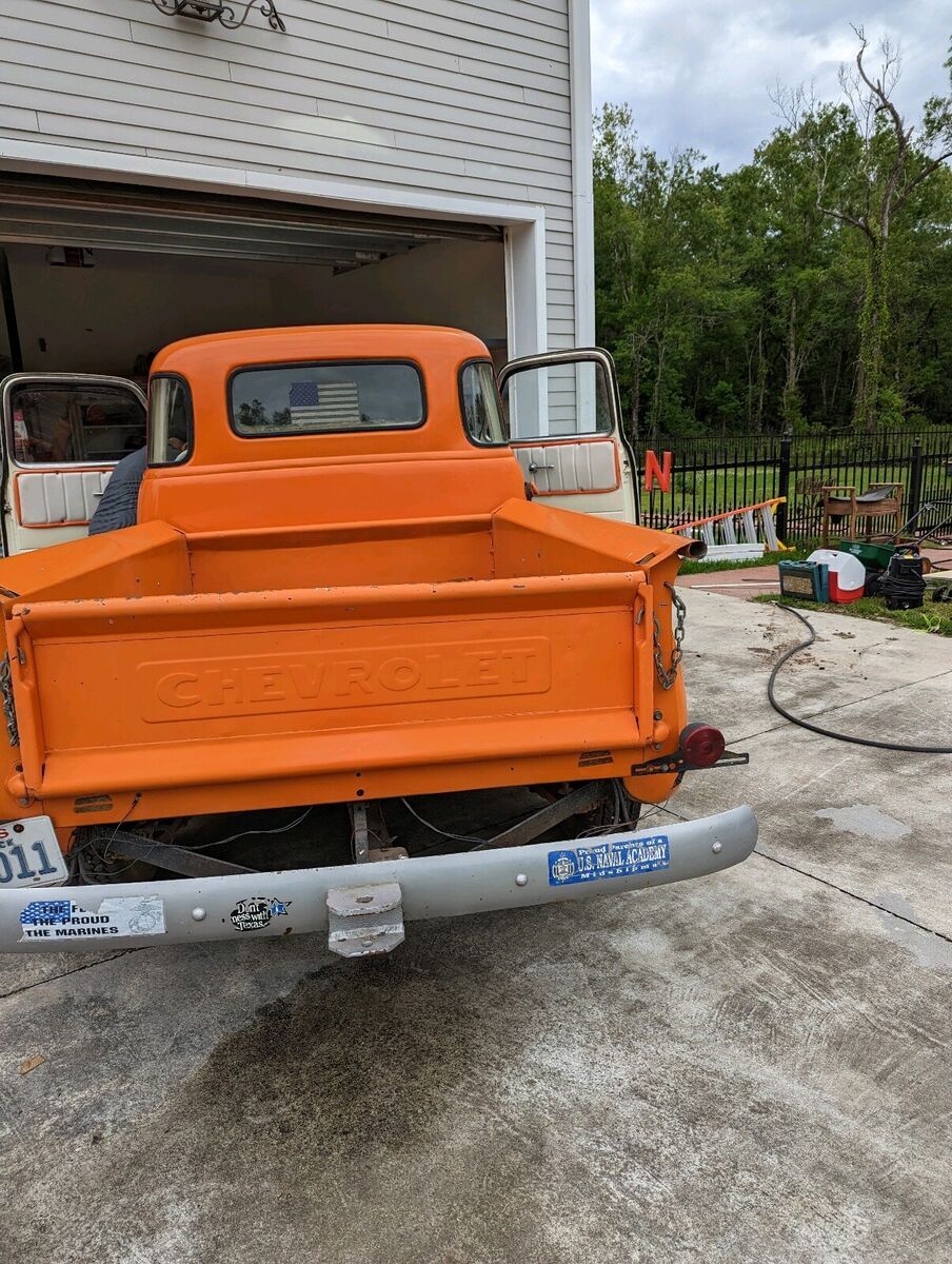 1950 chevrolet pickup pickup orange fwd manual
