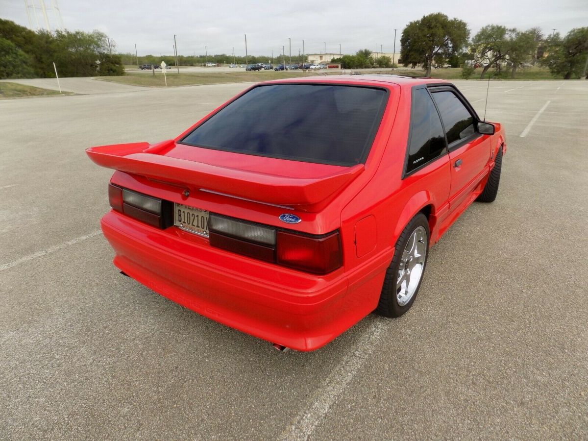 1993 ford mustang gt 5 speed red original interior, oem documents foxbody 5.0