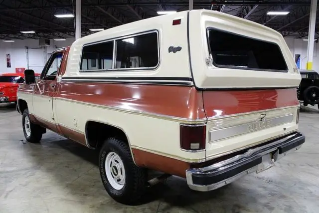 1977 chevrolet cheyenne 31863 miles russet orange pickup truck 350ci v8 4 speed