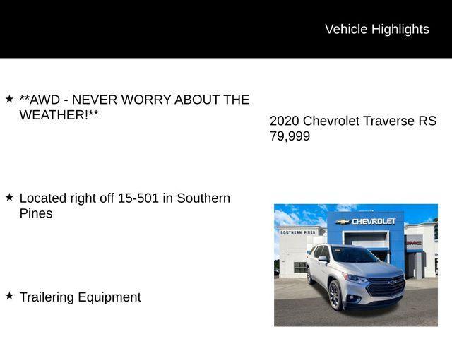 2020 chevrolet traverse rs