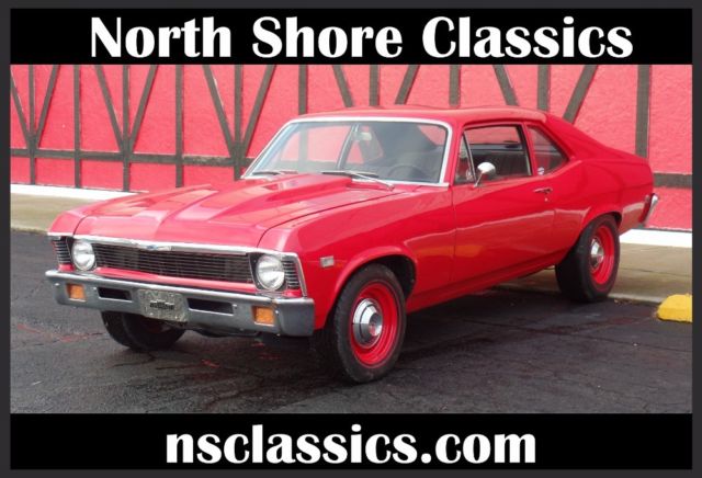 1968 chevrolet nova -new viper red paint-383 stroker-from texas-copo l