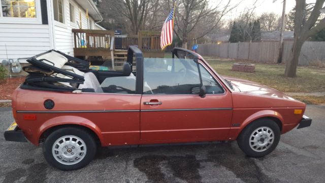 classic 1981 volkswagon rabbit convertible
