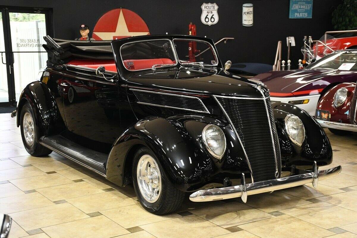 1937 ford cabriolet all steel body black 8982 miles automatic