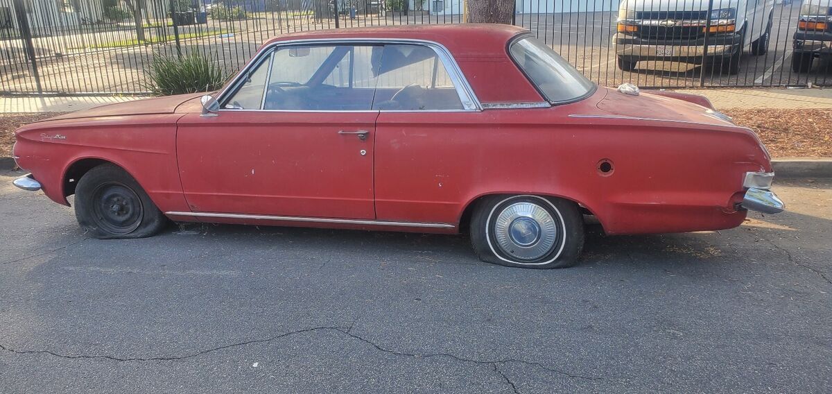 1963 plymouth valiant sedan red signet