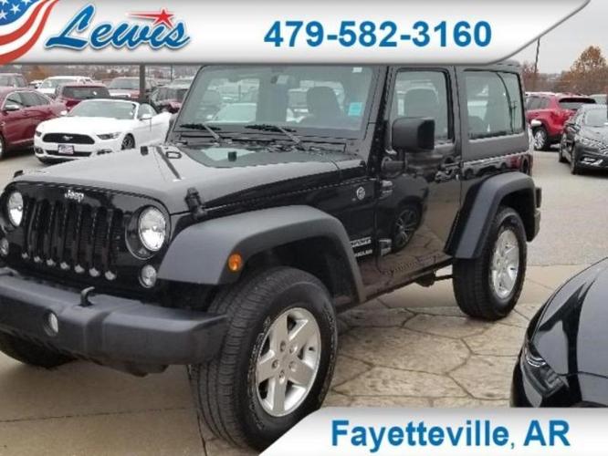 2015 jeep wrangler sport 4x4 sport 2dr suv for sale in fayetteville, arkansas