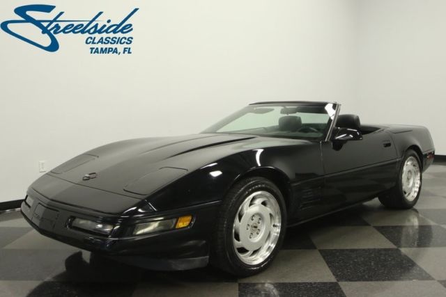 1991 chevrolet corvette 27415 miles black convertible 5.7 liter v8 4 speed auto