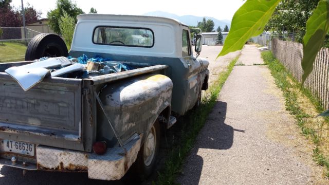 chevrolet c-10 1965 step side short box 4x2 not 4x4 manual transmission v8