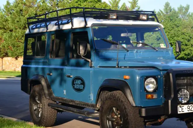 1988 land rover "defender" 110 -- from dry, sunny, southern spain