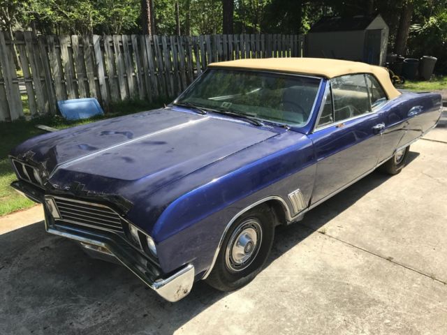 1967 buick skylark convertible 340 v-8 no reserve