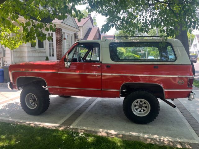 1973 chevrolet blazer convertible red 4wd automatic k5