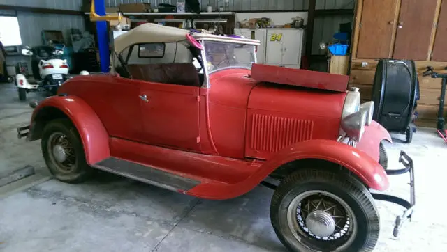 1929 ford model a roadster barn find estate sitting restored since 1988 in texas