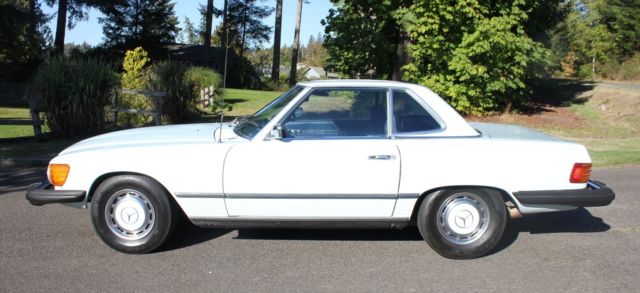 1974 mercedes benz 450 sl convertible – both tops/low miles, az car. no reserve