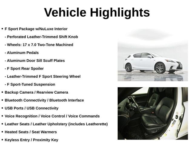2016 lexus ct 200h base